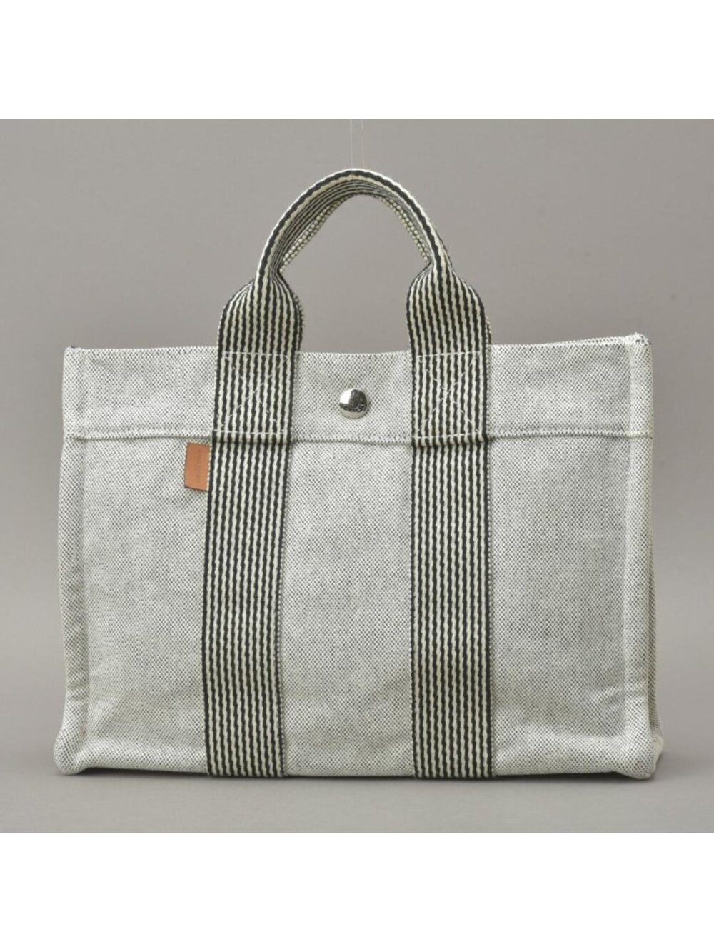 Hermes New Fourre Tout PM Handbag Canvas Gray